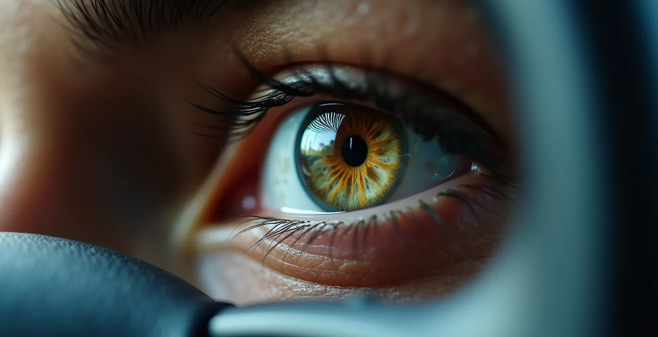 Interior view showing driver attention monitoring working with AEB system