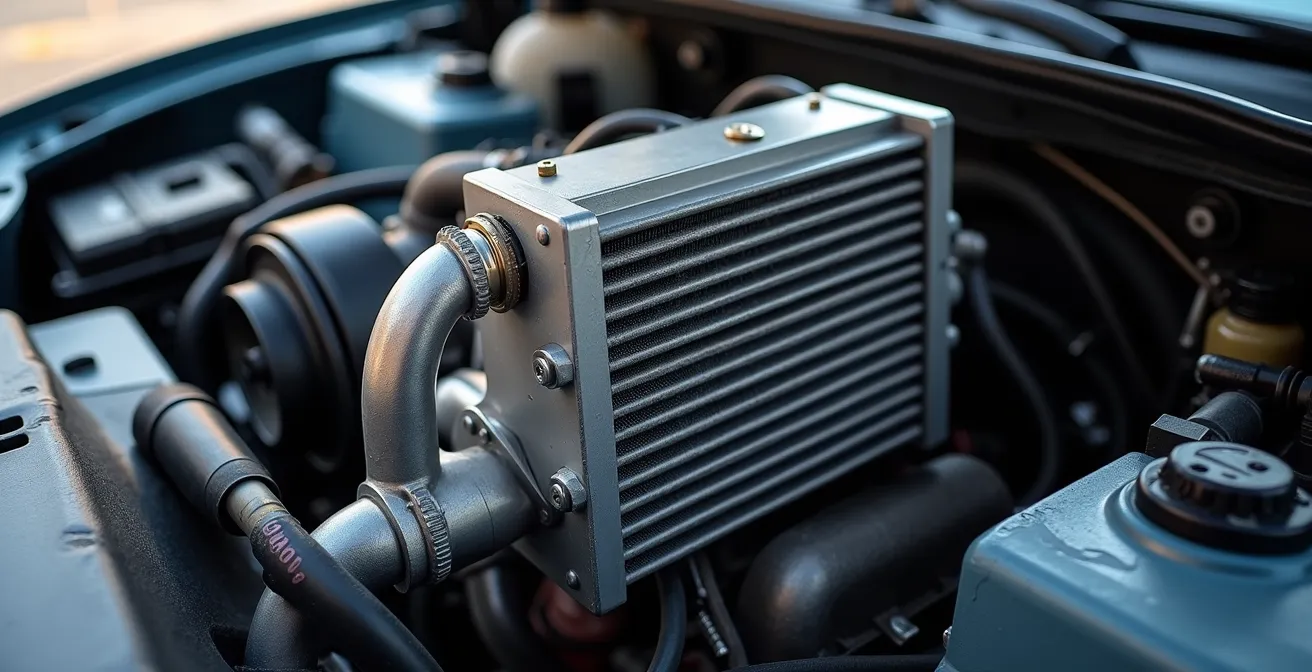 Auxiliary transmission cooler installation for extended transmission life